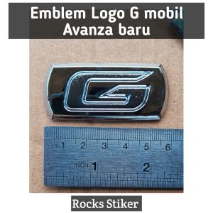 Emblem logo G mobil AVANZA new BARU warna CHROME sudah dilengkapi dengan perekat sehingga tinggal di pasang car aksesoris kendaraan
