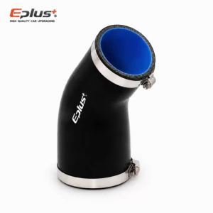 Ống Silicon Đen Giảm Tốc Ống Nối 45 Độ Đa Năng Xe Hút Intercooler Turbo Ống Adapter Silica Gel Cổng Kết Nối