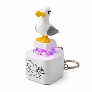 Aitemay 3PCS Funny Little Goat Baaaaa Keychain with Sound & Light Type-C Rechargeable Stress Relief Glowing Toy Cute Bag Pendant Desktop Decorations Novelty Gift for Kids Adults