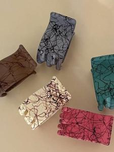 คลิปหนีบผมทรงฉลามสไตล์ฝรั่งเศสเรียบหรู คลิปหนีบผมทรงฉลามขนาดใหญ่ ตกแต่งผมด้วยสีสเปรย์ คลิปหนีบผมทรงกลมสำหรับตกแต่งผม