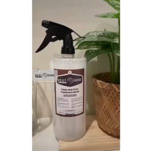 Pest Gone Ticks and Fleas Killer Spray Treatment 1 Liter Odorless Insecticide Solution for Home Pets Dogs Cats