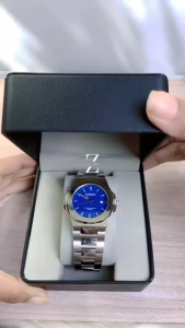 Gaviten Jam Tangan Pria Gaviten GV 107 Silver Blue Original Garansi Resmi 1 Tahun - Stainless Steel