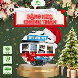 Băng keo chống thấm Araki - Gốc dầu - Chuyên chống thấm kẽ hỡ mái tôn ống nước bình chứa công trình lộ thiên..