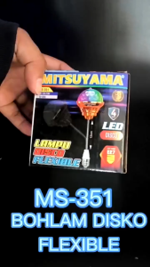 Lampu Disko Full Warna Led Putar Color Rainbow RGB Fitting Fleksibel Lampu Hias Warna Warni Fiting E27 Mitsuyama MS-351 lampu Pesta Led