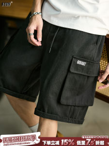 กางเกงขาสั้นทำงานผ้าฝ้ายแท้สำหรับผู้ชาย กางเกงขาสั้นห้าส่วนสำหรับใส่ไปทำงานในฤดูร้อน กางเกงขายาวลำลองสำหรับใส่กลางแจ้ง ไซส์ใหญ่ กางเกงขายาวลำลอง