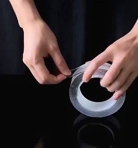 KUKE SELOTIP TRANSPARAN TAPE 1M 3M  SELOTIP BENING DOUBLE TAPE NANO NANO TAPE BENING TRANSPARANT TEMPELAN