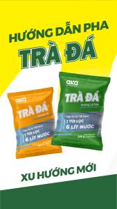 Trà đá túi lọc Aka Hương lài 200g (10 túi x 20g) - Trà xanh đậm vị nguyên liệu pha chế tiện lợi tiết kiệm
