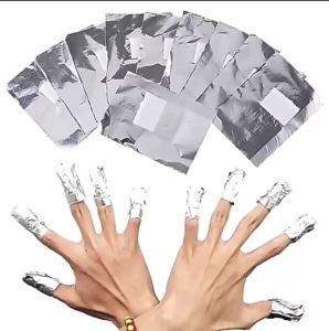 แผ่นฟอยล์ผ้าฝ้ายสําหรับใช้ในการล้างเล็บ เลือกจํานวนแผ่นได้ค่ะ