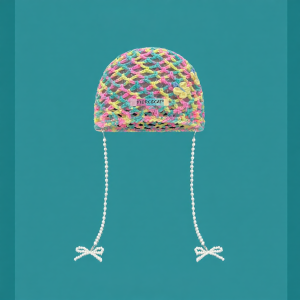 Colorful Lace Pearl Tassels Face-Slimming Beanie