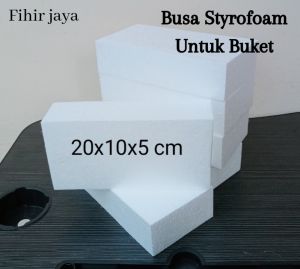 Busa Styrofoam 20x10x5 CmGagang Buket Bunga Gabus Kering