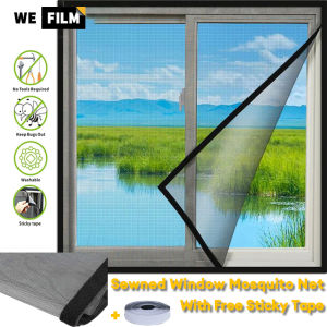 บานหน้าต่างเย็บขอบตาข่ายกันยุงตาข่ายป้องกันยุงตาข่ายกันยุงไล่แมลงอากาศที่มองไม่เห็นตาข่ายกันยุงสำหรับหน้าต่างด้วยตาข่ายป้องกันการม่านกันยุงเทปเหนียว