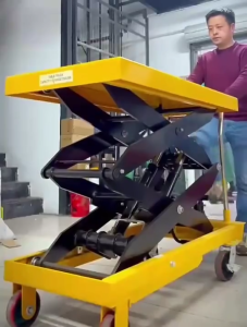 Lifting Platform Cart Manual Hydraulic Trolley Household Small Lift Mobile Flatbed Oil Pressure 升降车