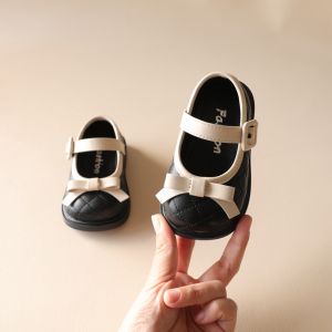 Cui Yaya สไตล์เจ้าหญิง เด็กทารก รองเท้าปมผีเสื้อ นุ่ม ด้านล่าง กันลื่น รองเท้าสําหรับเด็กผู้หญิงอายุ 1-3 ปี