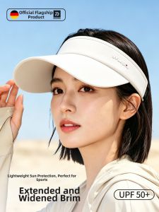 REXUELONG | Sun Protection Visor Hat UV Blocking Hollow Top Face Covering