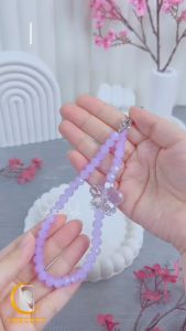 Glow In The Dark Lanyard Tali Gantungan Gelang Strap Bisa Menyala di Dalam Kegelapan Bahan Premium HP Phone Charm Handphone Device Kamera Handmade Macaron Candy Lanyard Full Warna Korean Style Estetik Bracelet Beads Pearls Mutiara Ribbon Pita Flower Bunga