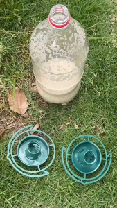 Automatic Hanging Bird Feeder Outdoor Automatic Bird Feeder Soda Water Bottle Mouth Bird Feeder Automatic Feeding Tray Outdoor Pigeon Hummingbird Feeding Tray Suitable For Soda Water Bottles