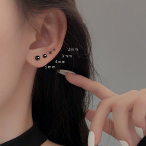 Z Miss 925 Sterling Silver Black Luminous Bead Earrings Sleepwear Friendly Fashion Jewelry Fresh out Couples Choice