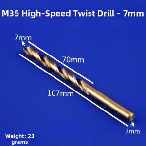 GONGFUMEN | Fully Ground High Speed Steel Drill Bit For Stainless Steel