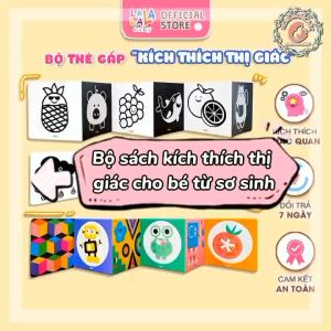 Thẻ Gấp Ziczac Lalala Baby Kích Thích Thị Giác Cho Trẻ Sơ Sinh Đến 1 Tuổi