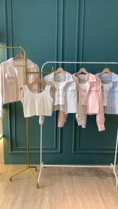 SET7262 New York Tanktop Set w/ Shirt Outer