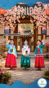 Baby Fourths Couture United Nation Hanbok Korean Korea Terno Princess Dress for Kids National Attire for UN Events for kids