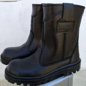 sepatu safety boots proyek kings ujung besi kulit sapi
