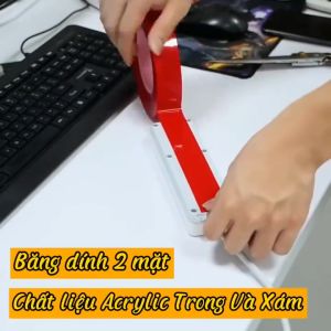 Băng Dính 2 mặt 3M Trong Suốt và Đục Cuộn Dài 30 Mét Băng Keo 3M 2 Mặt Cường Lực Siêu Dính Chống Nước Chịu Lực Tốt Vuadienmay