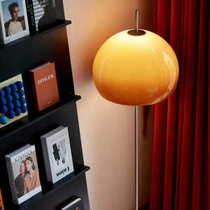 SHIGUANGSUIDAO | Vintage Bohemian Glass Floor Lamp