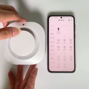 Alat Pendeteksi Asap Smoke Detector Alarm Smoke Detector Alat Pendeteksi Asap Kebakaran Tuya App 85dB Independent Smoke Detector Sensor Fire Alarm Home Security System Firefighters Tuya WiFi Smoke Alarm Fire Protection