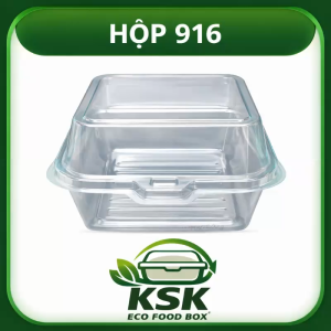 ✨ HỘP NHỰA PET 916 CAO CẤP – GIẢI PHÁP HOÀN HẢO CHO MỌI LOẠI BÁNH ✨