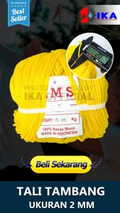 Tali Tambang 2 mm panjang warna kuat bagus murah