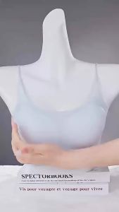 Maniyun 2024 New Fixed Cup Ice Silk Seamless Bra Adjustable Soft Support Push Up Bra Breathable Comfort Bra 固定杯