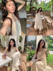 Mixd | Đầm Suông Mùa Hè Phong Cách Trung Quốc Thêu