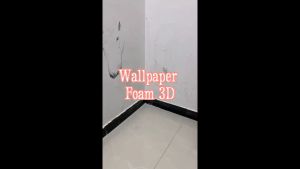 Wallpaper 3D Foam Brick Emboss Motif Corak Batu Alam / Wall Sticker Dinding 3D 38 cm x 70 cm