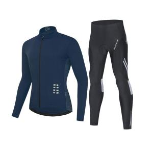 WOSAWE | Mens Spring Fall Moisture Wicking Long Sleeve Thin Cycling Jersey