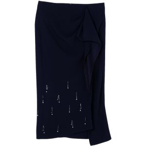 Summer Lady Embellished Asymmetric Skirt