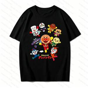 Bandai | 2026 Short Sleeve Tee Graphic A-Anpanmans Men T-shirt Cotton Woman t-shirts Gifts for Boyfriend Summer Tops Streetwear Vintage