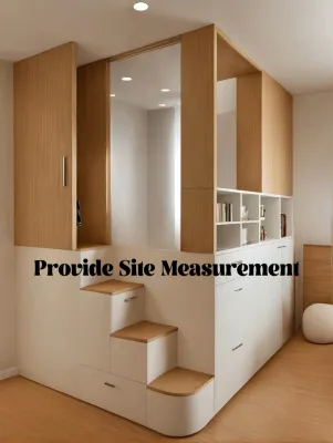 【SG Local Contractor】【Custom Furniture】Customized Loft Platform with staircase / Furniture Customization/ Bedroom design & Renovation