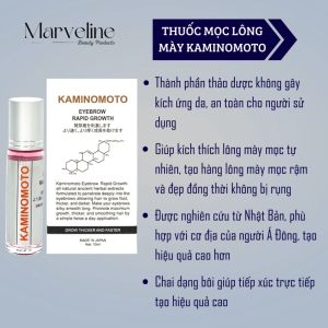 Serum hỗ trợ mọc lông mày Kaminomoto Eyebrow Rapid Growth Nhật Bản