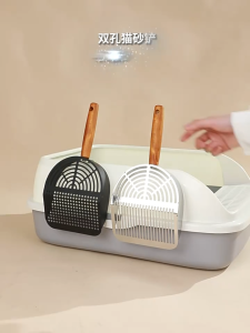 Portable Cat Litter Scoop Long Handle Pet Litter Cleaner Corner Scoop Sand Sifter Cats Supplies