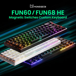 Akko MonsGeek FUN68 FUN60 PRO&MAX  HE Magnetic Keyboard 60% 65% Gaming Keyboards Rapid Trigger 8K Custom Keyboard Gamer Esports