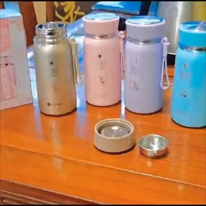 D.KADI 304 Stainless Steel 320ML Childrens Thermos Cup Student Portable Water Cup Vacuum Fashion Leisure Cup真空休闲杯