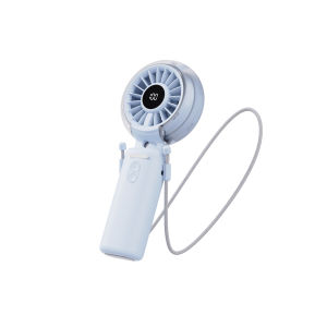 100 Speeds Handheld Misting Fan 3-in-1 Handheld/Neck/Desktop 3600mAh Rechargeable LED Display Portable Hands-Free USB Fan