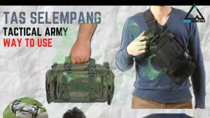 Tas Tactical Army Pria Warrior 4 in 1 Waistbag Slempang Pinggang Jinjing