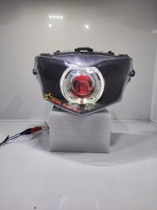 REFLEKTOR LAMPU DEPAN SUPRA X 125 HELM IN FI 2011 SEMI ALA ALA BILED 4.5INC