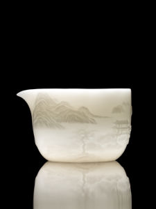 SIFANGTING | Jade Carved Landscape Decoration Gongdao Cup