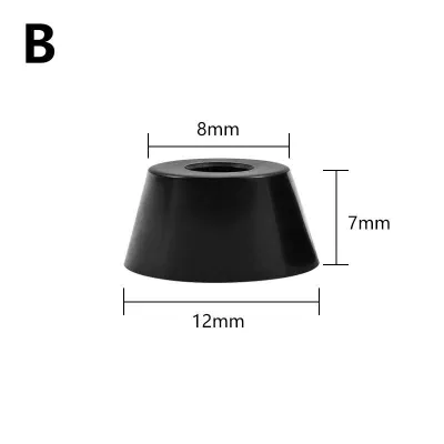 30 Chiếc Miếng Đệm Chân Cao Su Hình Nón Cho Tủ Loa Bàn Ghế-Đế Bằng Thép Không Gỉ Chống Sốc Chống Trượt Chân Đồ Nội Thất