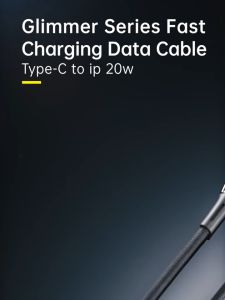 Cáp Sạc Nhanh Baseus Glimmer PD 20W Type-C to Ln | Có Đèn LED Báo Sạc Tiện Lợi