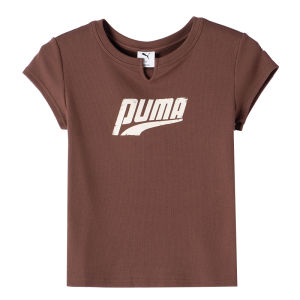 Áo Thun Thể Thao Nữ Puma Tay Ngắn Mặc Thường Ngày Có Đường Viền Cổ Hơi Xẻ 638607-90