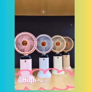 Yase YS2323A Hanging Fans 5 Speed USB Rechargeable Fan with Phone Stand and Display Screen